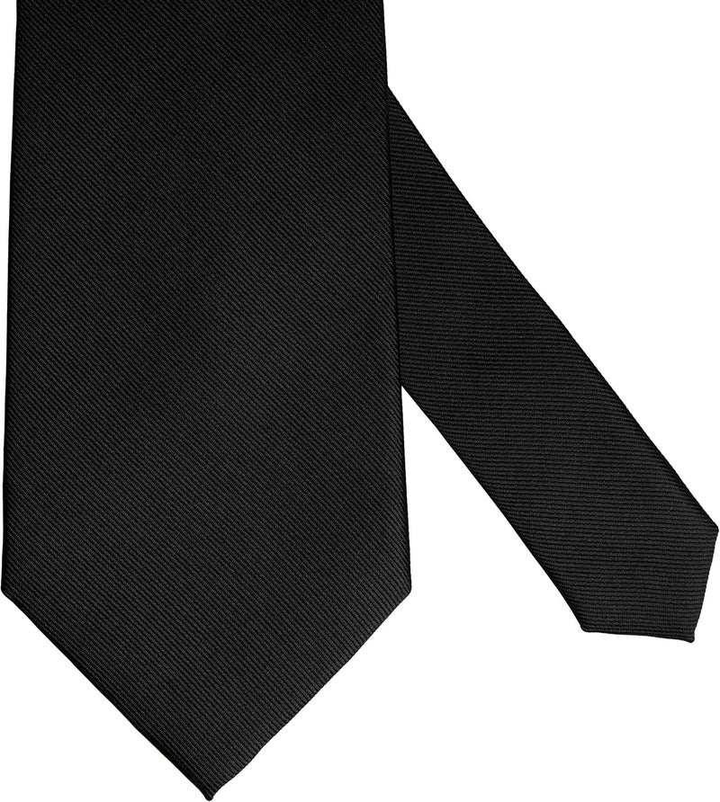 ZENXUS Regular Tie and Pocket Square for Men, Solid Color Necktie Set, 3.2 inch Standard Width - Image 5